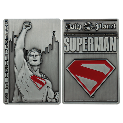 Superman 2025 Last Son of Krypton Ingot - Limited Edition