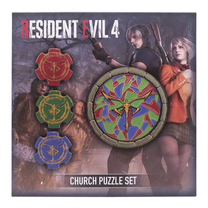 Resident Evil 4 Church Puzzle Medallion Set - Limited Edition