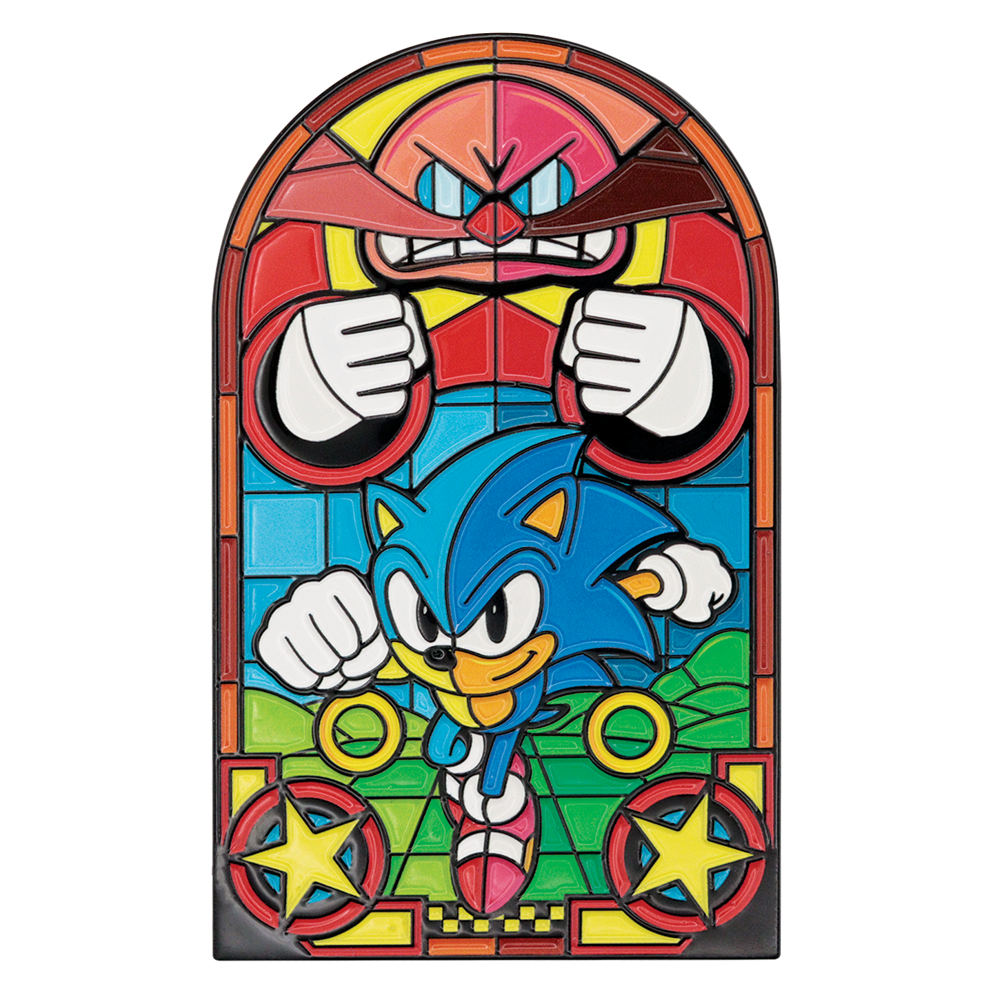 Sonic The Hedgehog - Stained Glass Window Style Ingot - Limited Edition