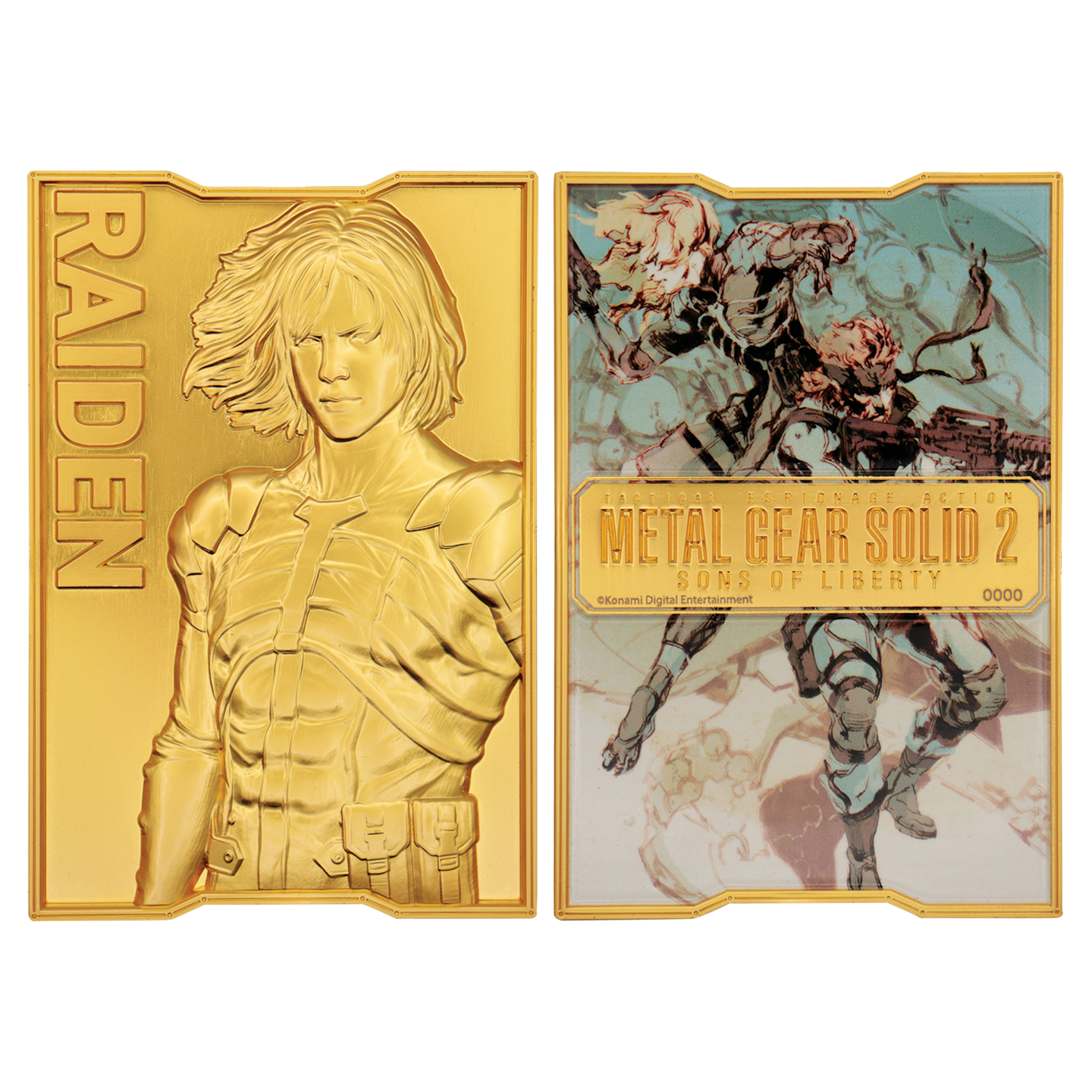 Metal Gear Solid 2 24k Gold Plated Raiden Ingot - Limited Edition