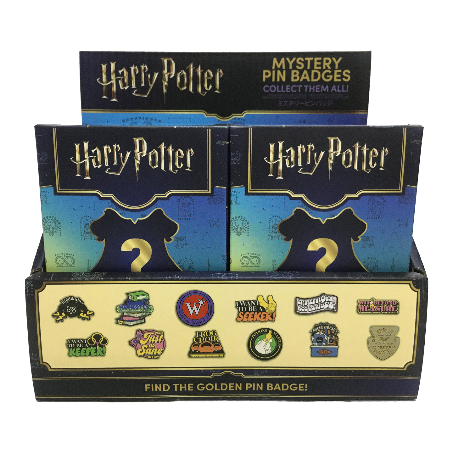 Harry Potter Mystery Pin Badge CDU Contains 12 Blind Boxes