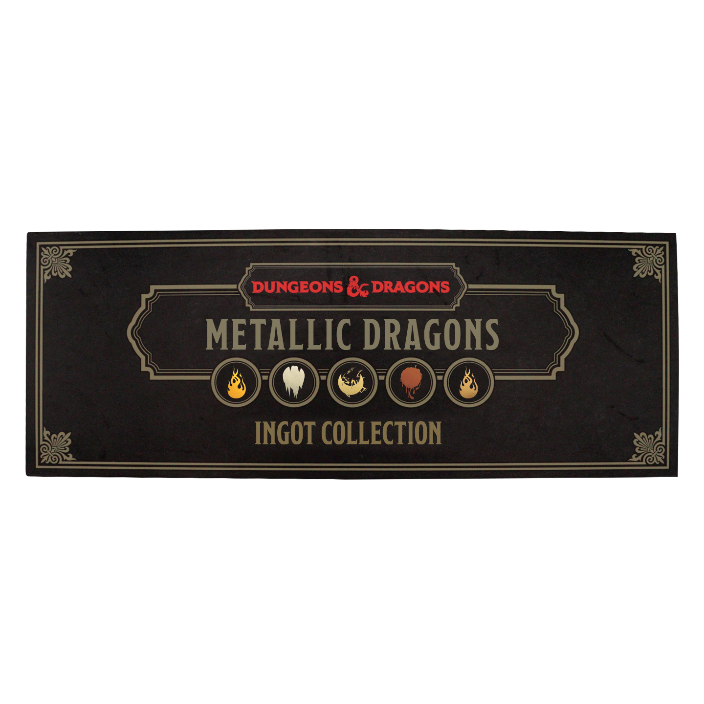 Dungeons & Dragons - Metallic Dragons 5 Piece Ingot Set - Limited Edition