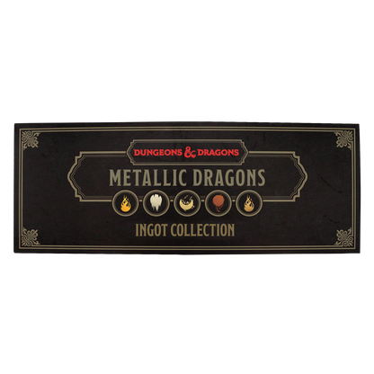 Dungeons & Dragons - Metallic Dragons 5 Piece Ingot Set - Limited Edition