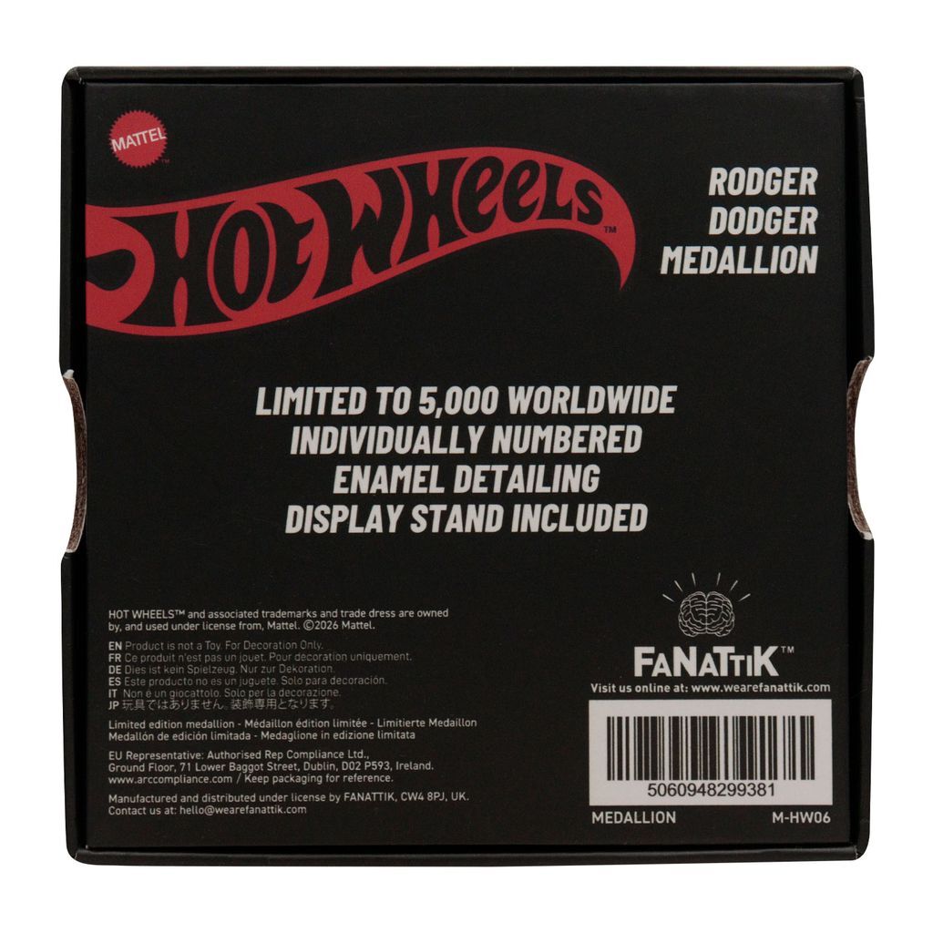 Hot Wheels - Limited Edition Rodger Dodger Medallion