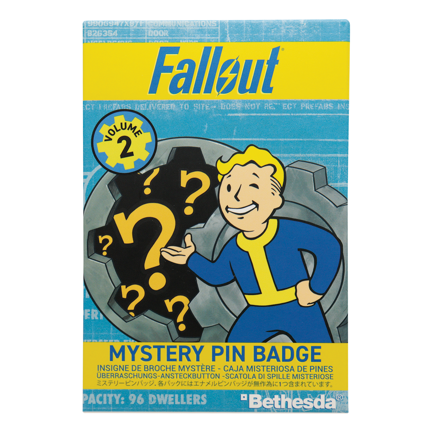 Fallout Volume 2 Mystery Pin Badge CDU Contains 12 Blind Boxes