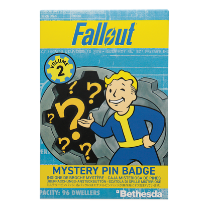 Fallout Volume 2 Mystery Pin Badge CDU Contains 12 Blind Boxes