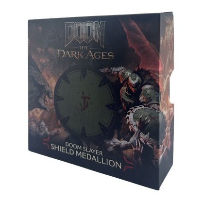 DOOM: The Dark Ages Saw Shield Medallion and Art Card- Limited Edition