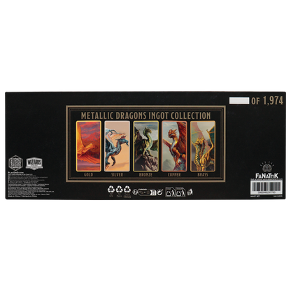 Dungeons & Dragons - Metallic Dragons 5 Piece Ingot Set - Limited Edition