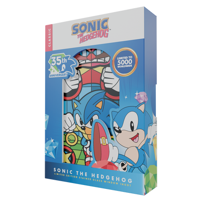Sonic The Hedgehog - Stained Glass Window Style Ingot - Limited Edition