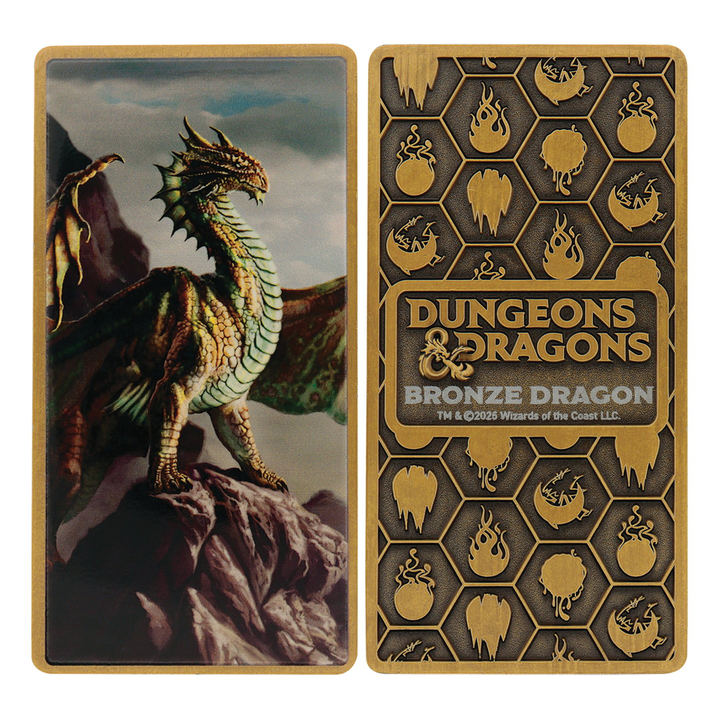 Dungeons & Dragons - Metallic Dragons 5 Piece Ingot Set - Limited Edition