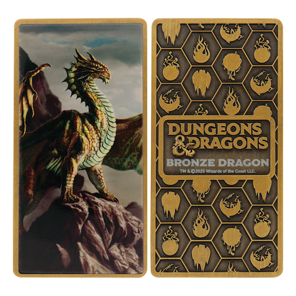 Dungeons & Dragons - Metallic Dragons 5 Piece Ingot Set - Limited Edition