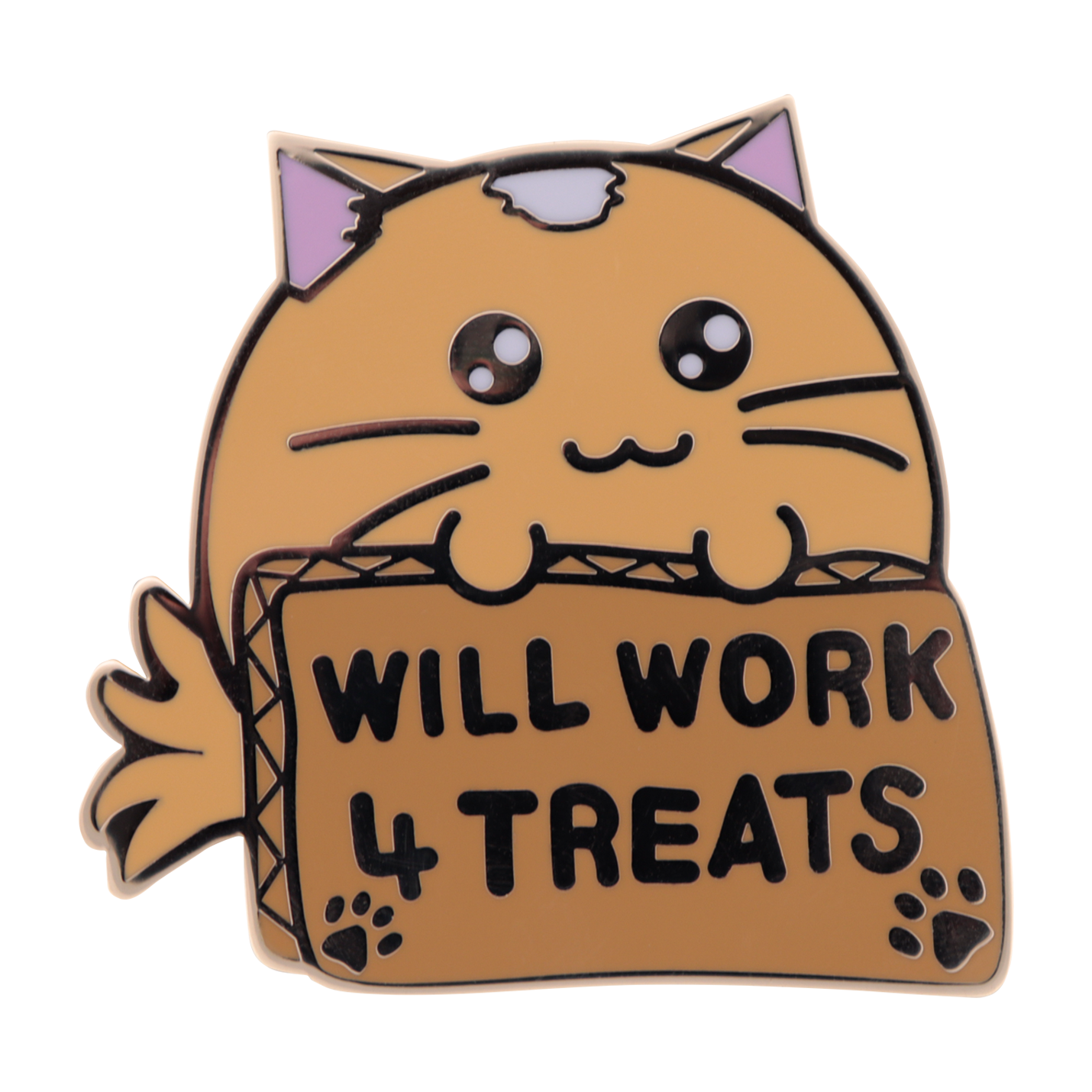 Fuzzballs Whisky Will Work 4 Treats Pin Badge - Limited Edition
