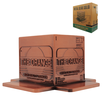 Metal Gear Solid 2 Replica Antique Gold Plated Cardboard Box - Limited Edition