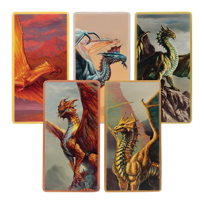 Dungeons & Dragons - Metallic Dragons 5 Piece Ingot Set - Limited Edition