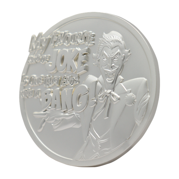 DC Comics The Joker Limited Edition .999 Silver Plated Medallion