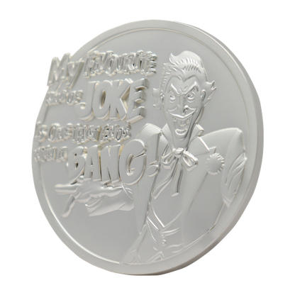 DC Comics The Joker Limited Edition .999 Silver Plated Medallion