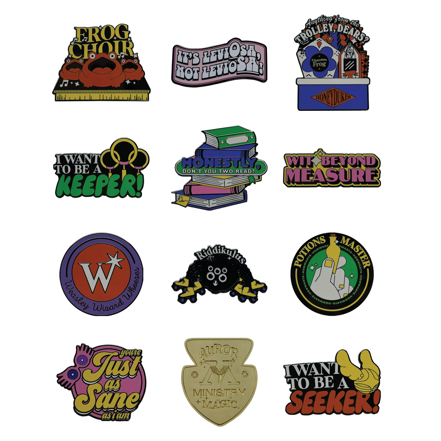 Harry Potter Mystery Pin Badge CDU Contains 12 Blind Boxes