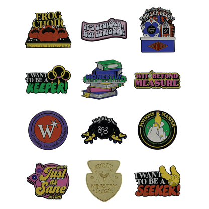 Harry Potter Mystery Pin Badge CDU Contains 12 Blind Boxes