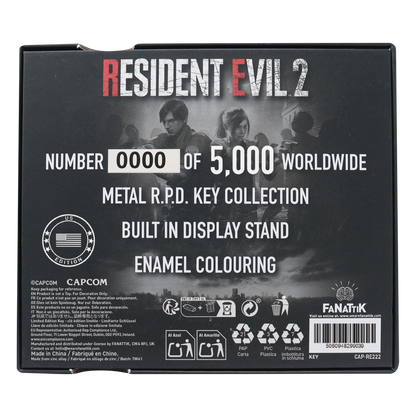Resident Evil 2 - Set of Card Suit Keys - Limited Edition