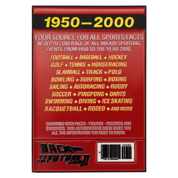 Back to the Future Limited Edition Sport Almanac Ingot