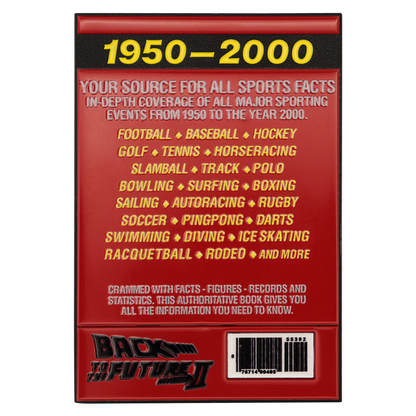 Back to the Future Limited Edition Sport Almanac Ingot