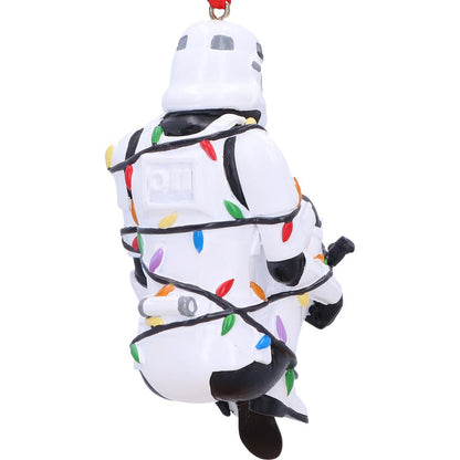 Stormtrooper Ornament In Fairy Lights Hanging 9cm