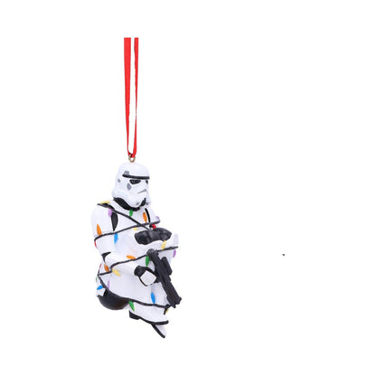 Stormtrooper Ornament In Fairy Lights Hanging 9cm