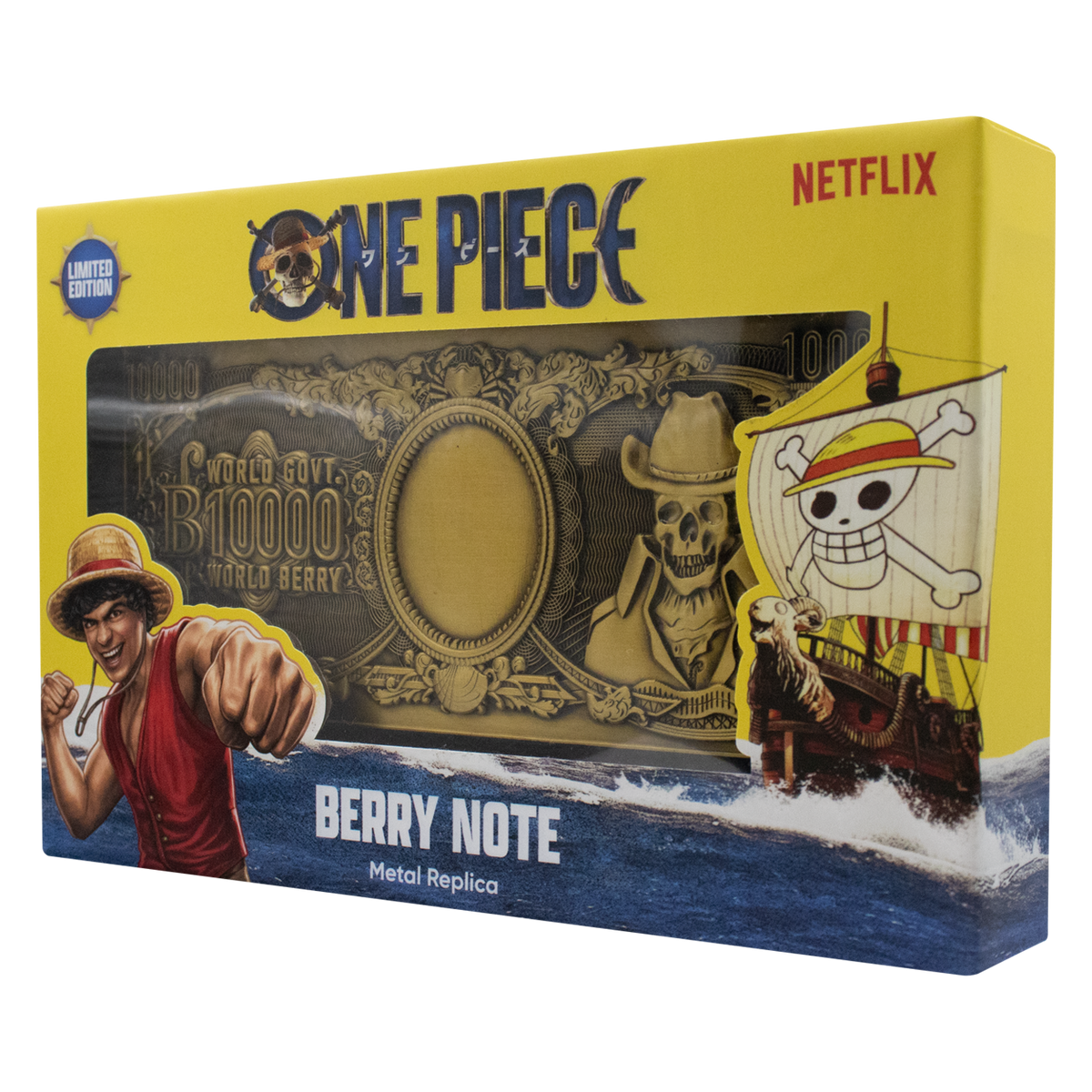 One Piece - 10,000 World Berry Metal Replica Banknote Limited Edition