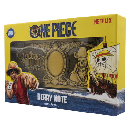 One Piece - 10,000 World Berry Metal Replica Banknote Limited Edition