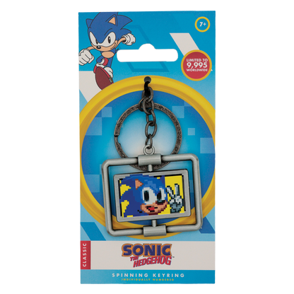 Sonic The Hedgehog - Spinning Keyring - Limited Edition