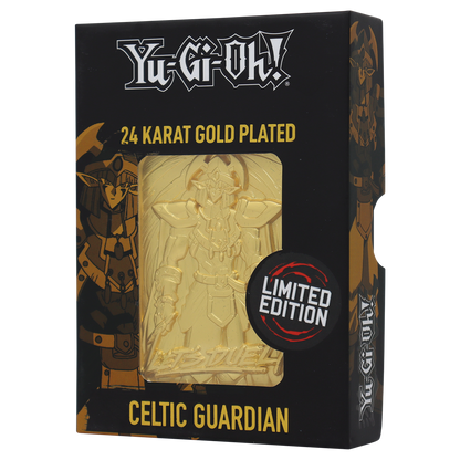 Yu-Gi-Oh! Limited Edition 24k Gold Plated Celtic Guardian Metal Card