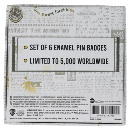Harry Potter Limited Edition Set of 6 Triwizard Tournament Pin Badges