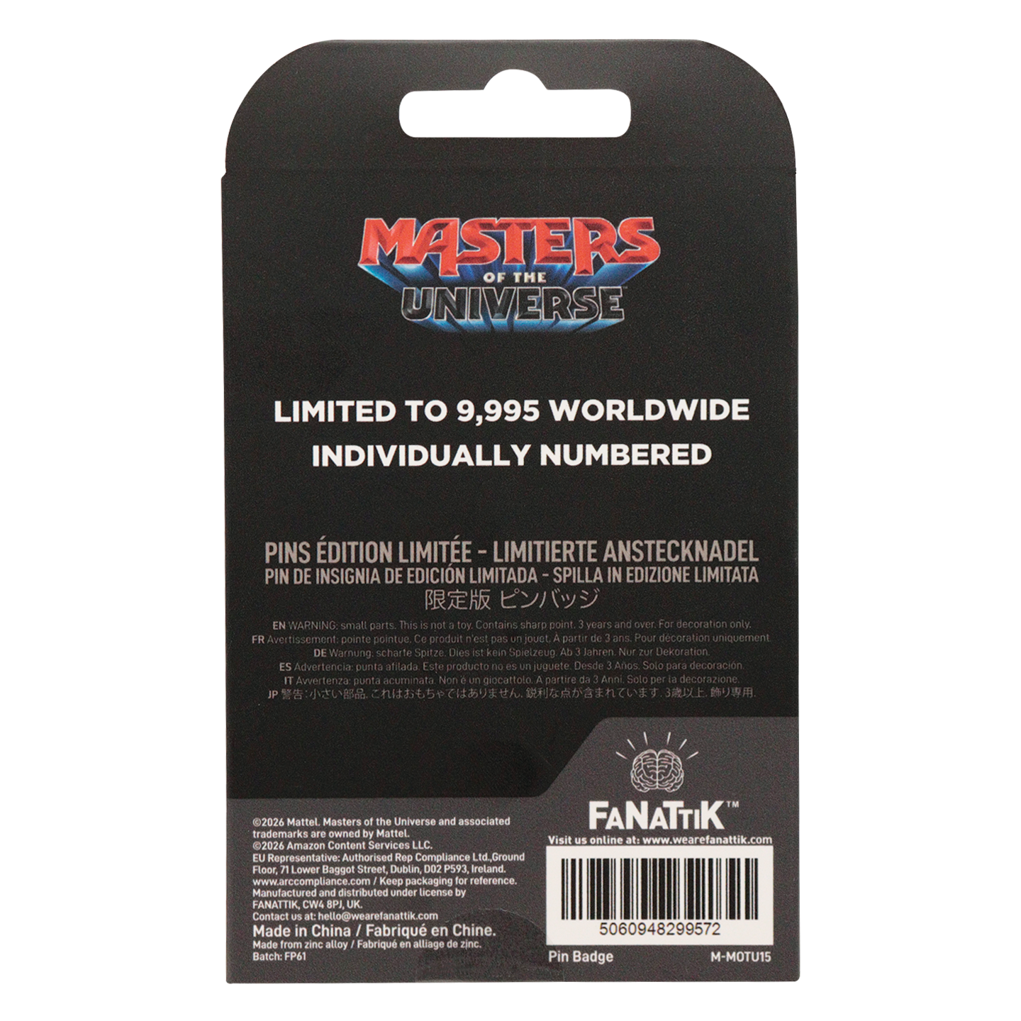 Masters of the Universe 2026 - Limited Edition He-Man Pin Badge