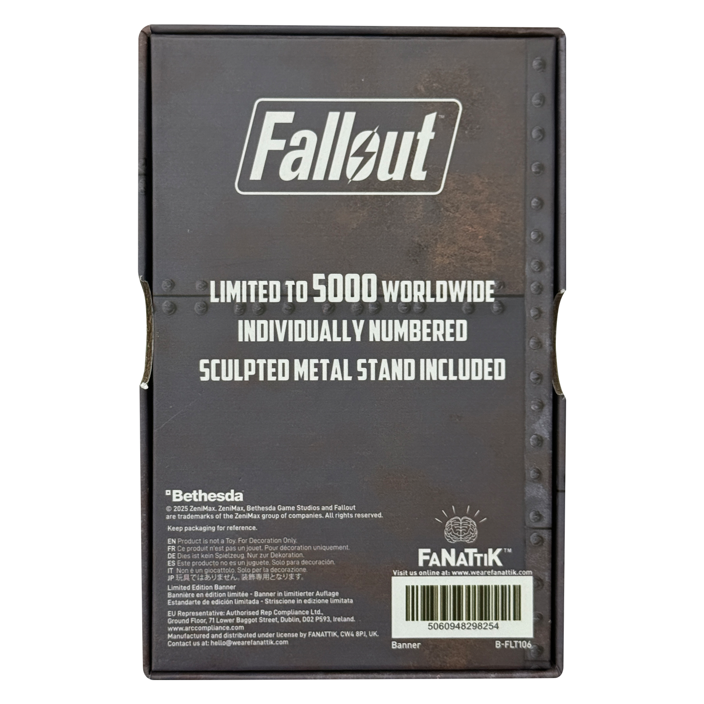Fallout Brotherhood of Steel Metal Banner-Limited Edition