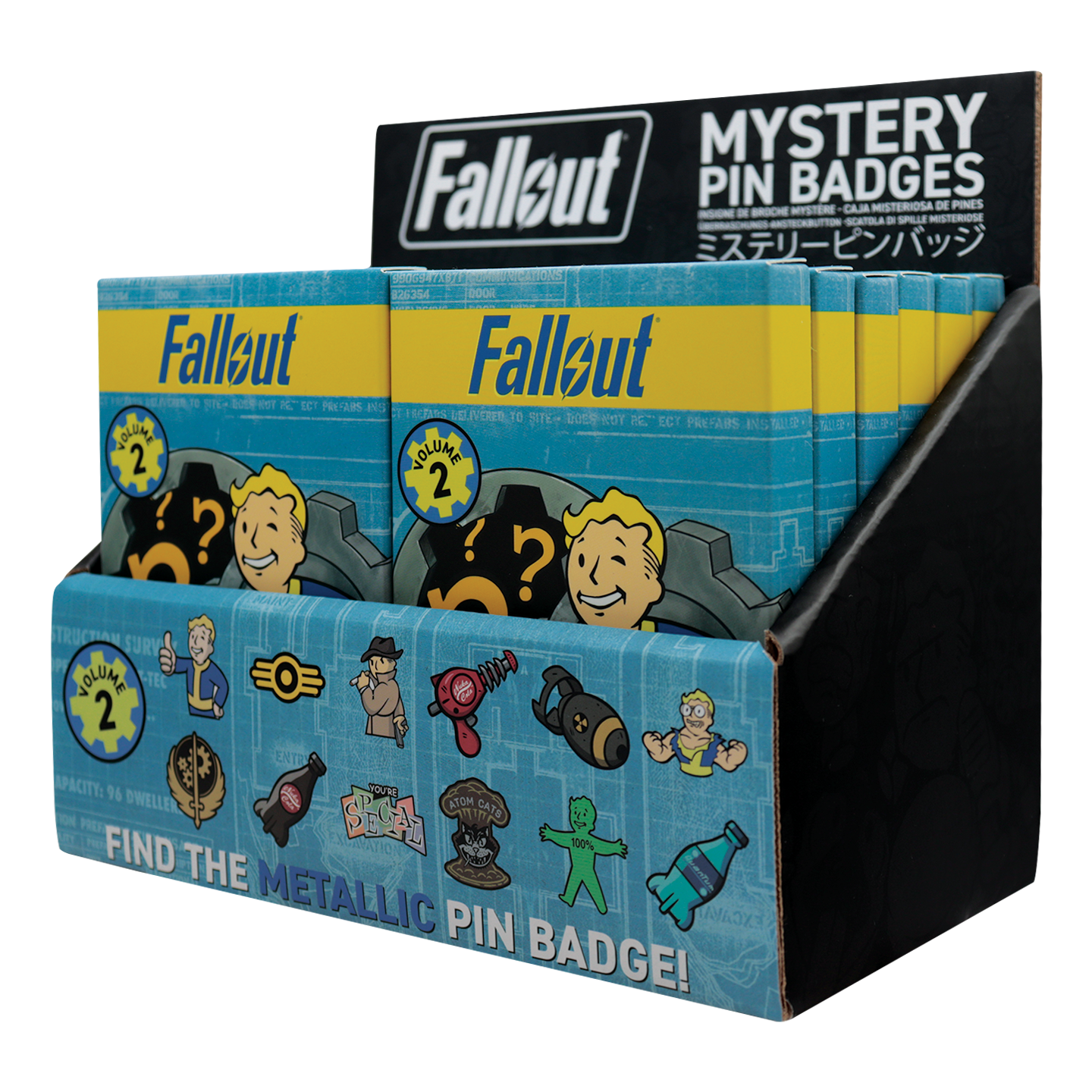 Fallout Volume 2 Mystery Pin Badge CDU Contains 12 Blind Boxes