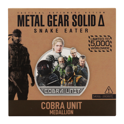 Metal Gear Solid Delta Cobra Unit Medallion-Limited Edition