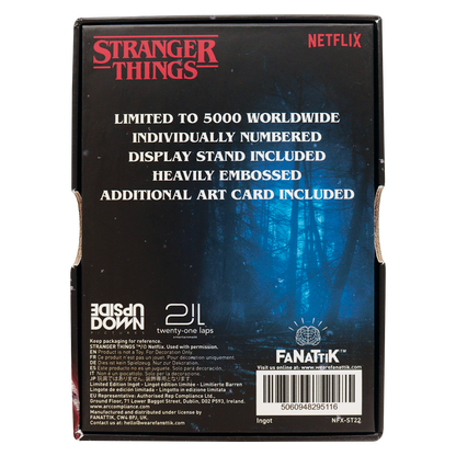Stranger Things Season 5 Vecna Lives Ingot - Limited Edition