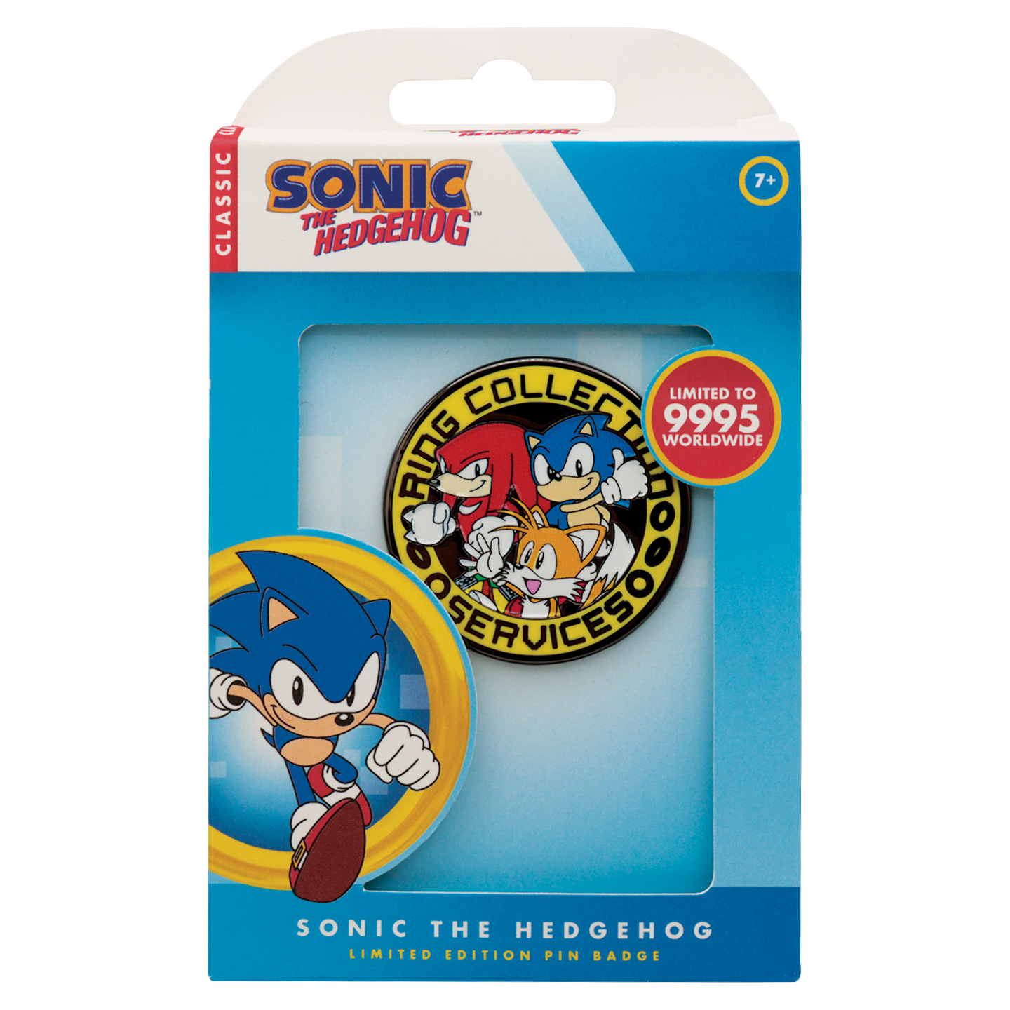 Sonic The Hedgehog - Sonic, Tails, and Knuckles Pin Badge - Limited Edition