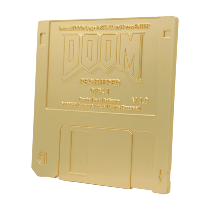 DOOM - Floppy Disk Imitation Gold Plated Replica - Limited Edition