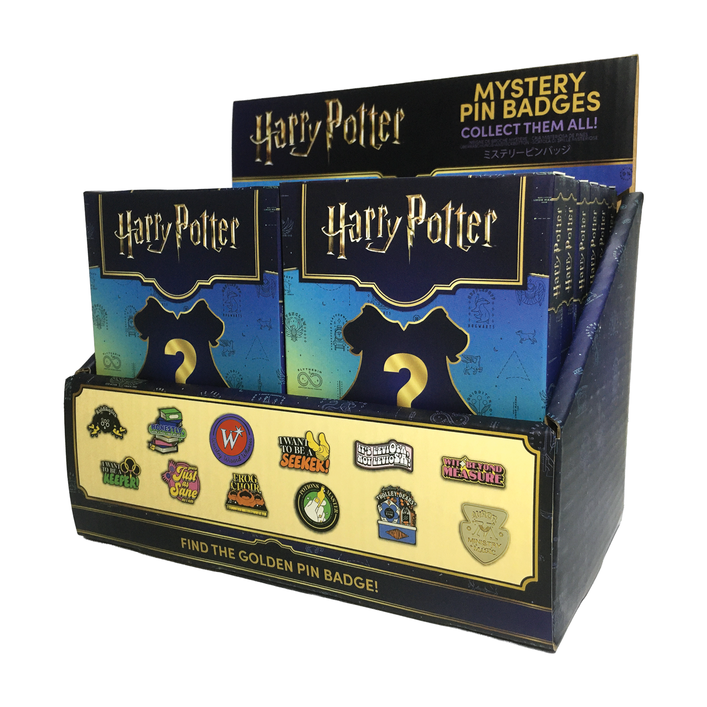 Harry Potter Mystery Pin Badge CDU Contains 12 Blind Boxes