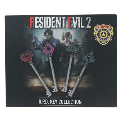Resident Evil 2 - Set of Card Suit Keys - Limited Edition