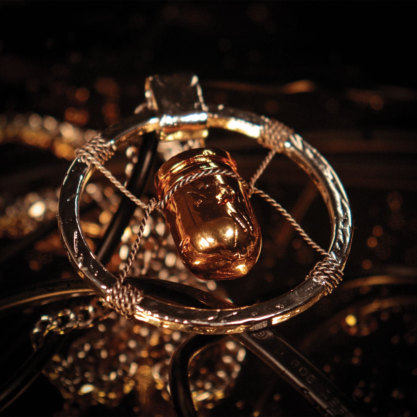 Cyberpunk 2077 V's Bullet Necklace Precious Metal Variant