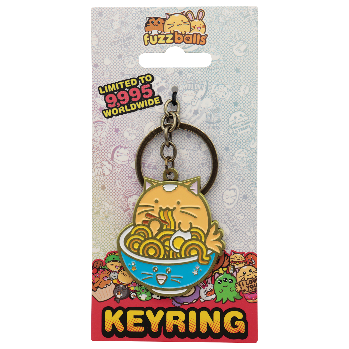 Fuzzballs Whisky Noodles Keyring - limited Edition