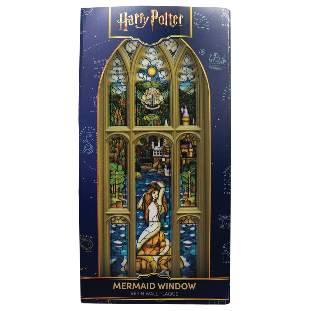 Harry Potter Mermaid Stained Glass Window Resin Plaque