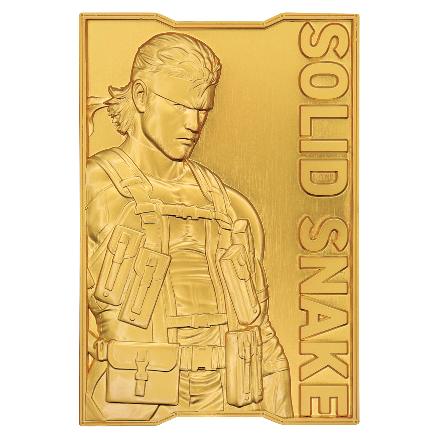 Metal Gear Solid 2 24k Gold Plated Snake Ingot - Limited Edition