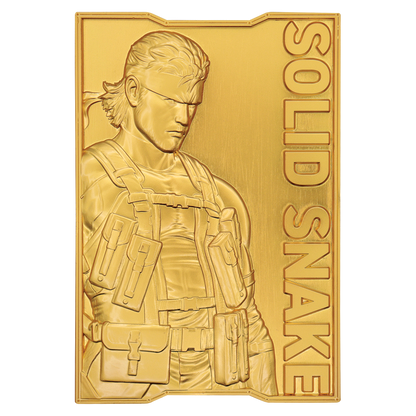 Metal Gear Solid 2 24k Gold Plated Snake Ingot - Limited Edition