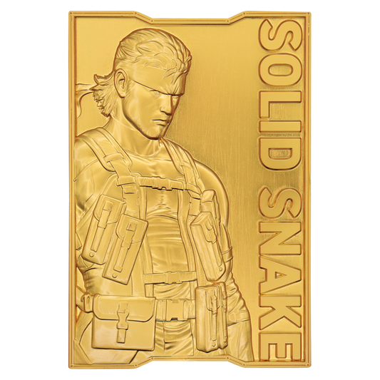 Metal Gear Solid 2 24k Gold Plated Snake Ingot - Limited Edition
