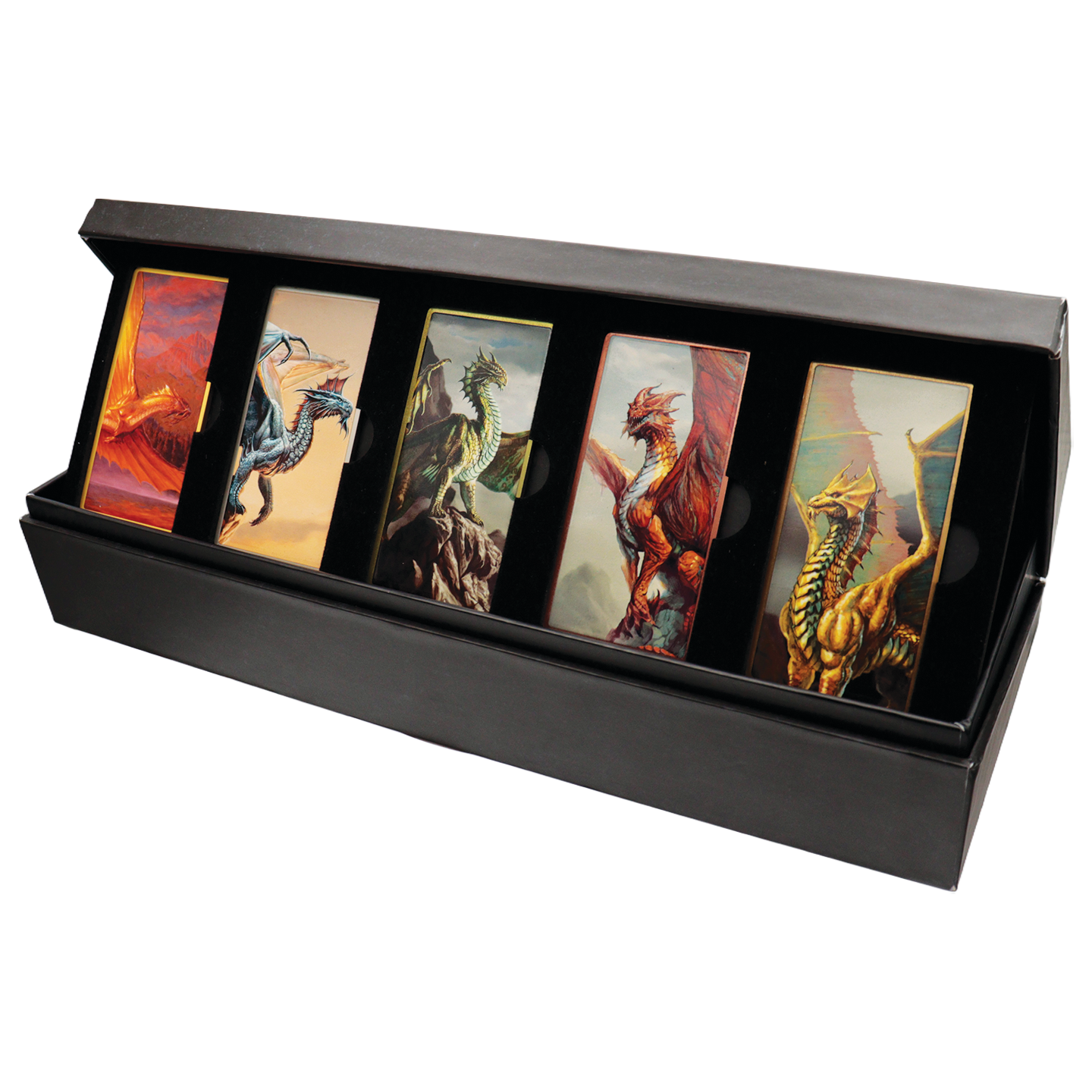 Dungeons & Dragons - Metallic Dragons 5 Piece Ingot Set - Limited Edition