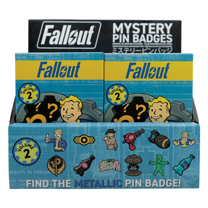 Fallout Volume 2 Mystery Pin Badge CDU Contains 12 Blind Boxes