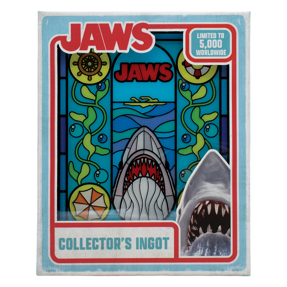 Jaws - Limited Edition Stained Glass-Style Ingot